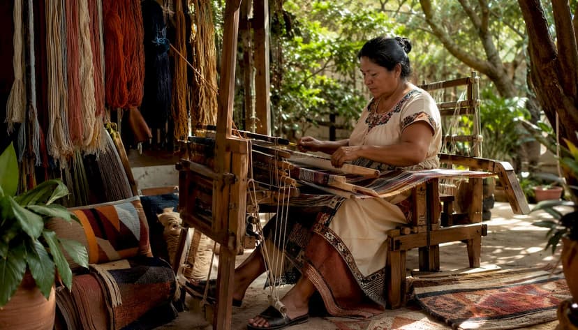 Hand woven sheep wool